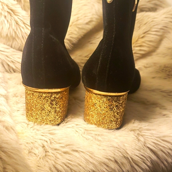 20% off SALE Liz Claiborne 2in Golden Heels size 7.5 - Picture 7 of 8